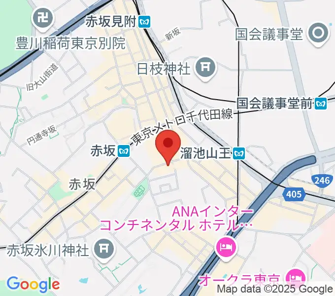 赤坂エルカミーノの地図
