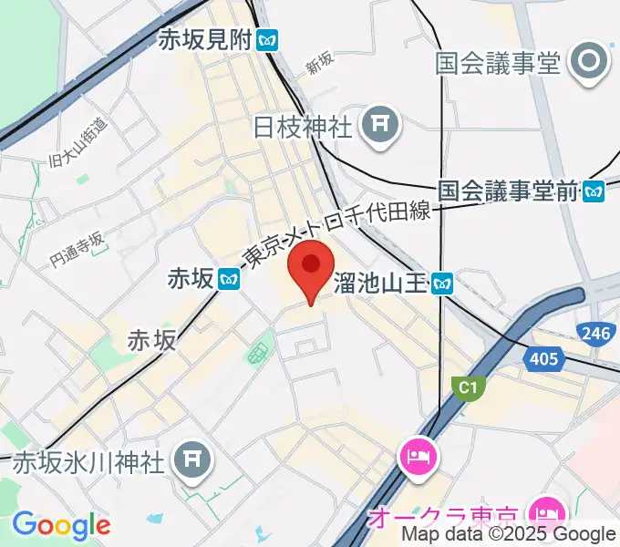 赤坂エルカミーノの地図