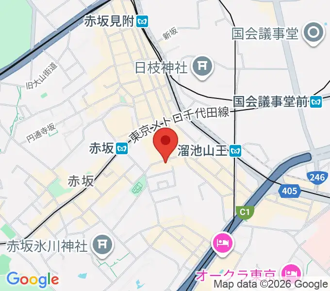 赤坂エルカミーノの地図