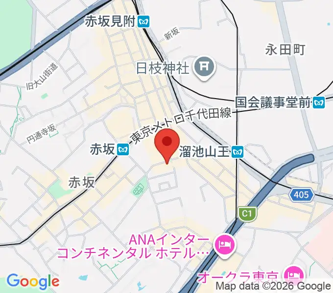 赤坂エルカミーノの地図