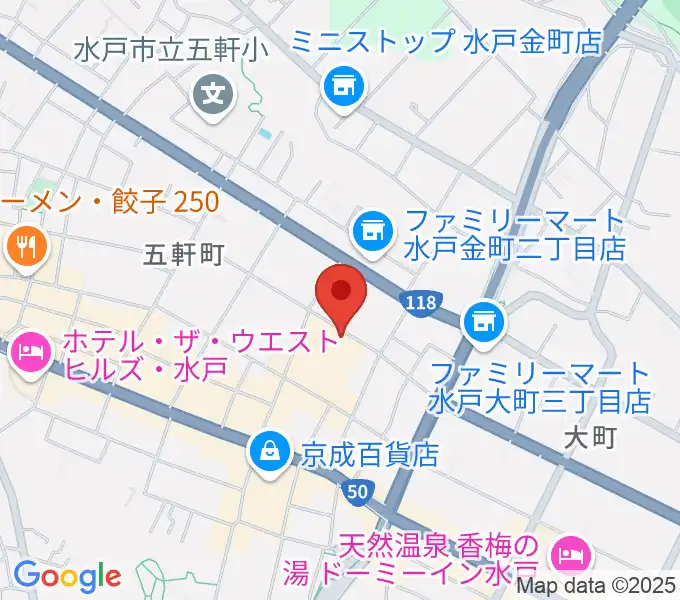 水戸芸術館の地図