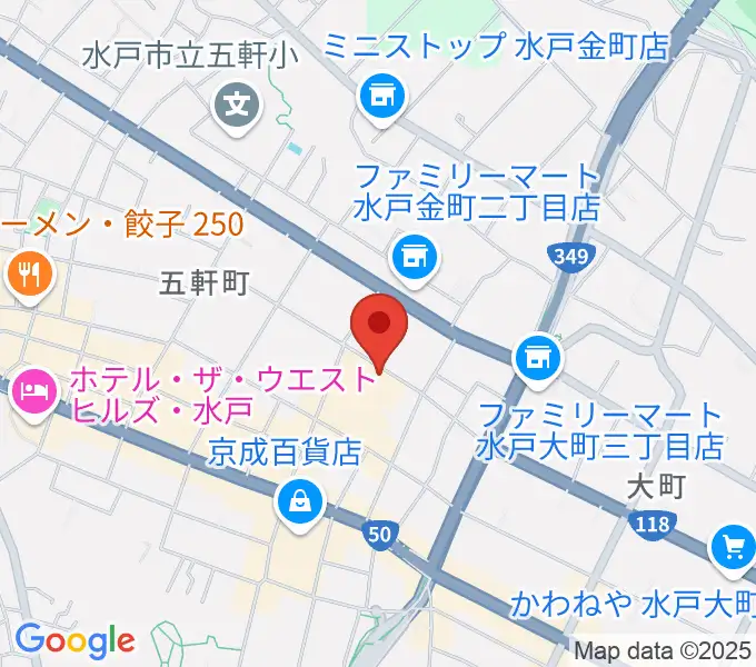 水戸芸術館の地図