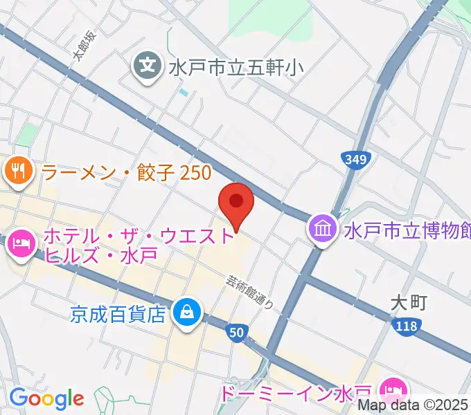 水戸芸術館の地図