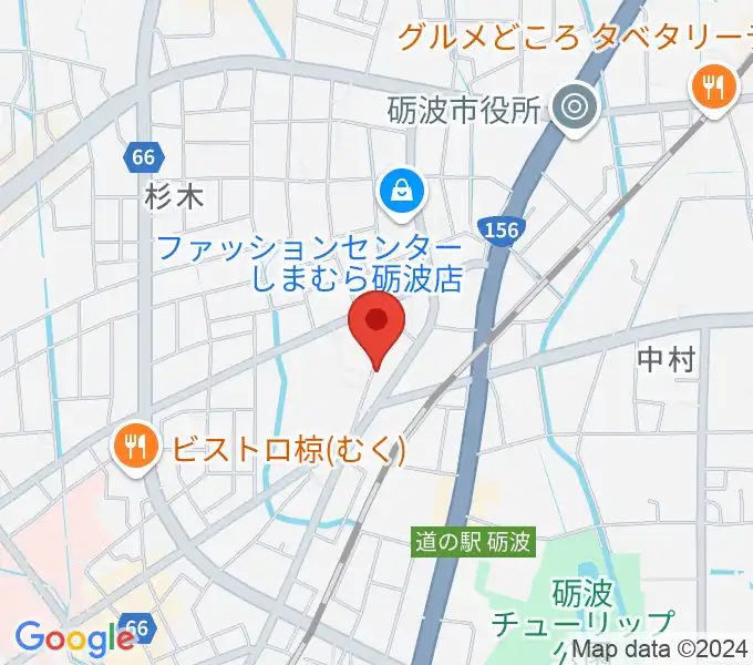 あいこ音楽教室の地図