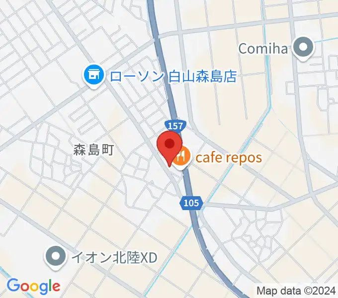 にった音楽教室の地図