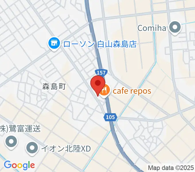 にった音楽教室の地図