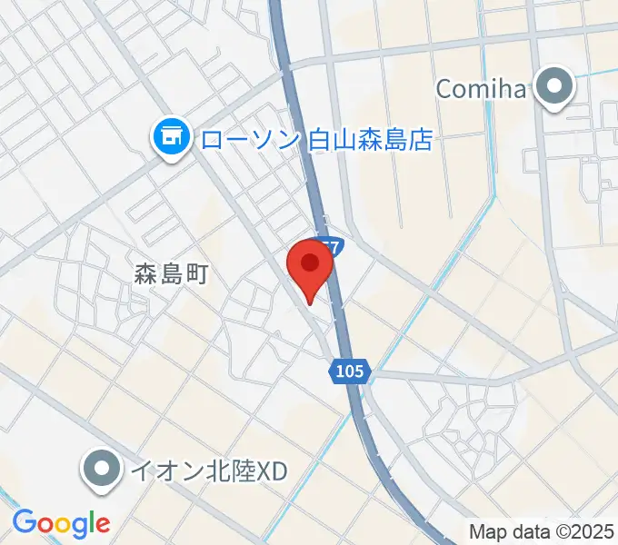 にった音楽教室の地図
