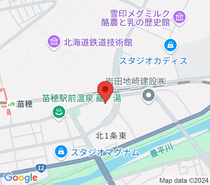 スタジオクリームの地図