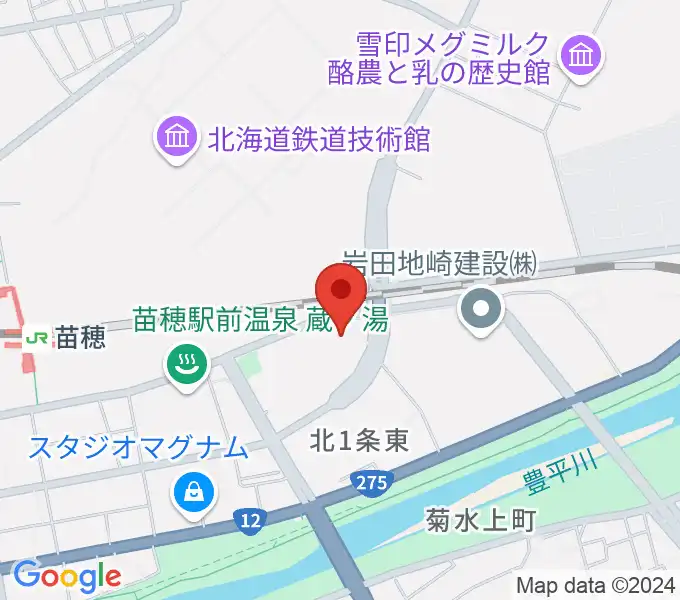 スタジオクリームの地図