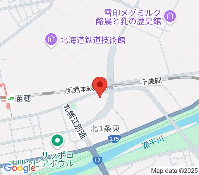 スタジオクリームの地図