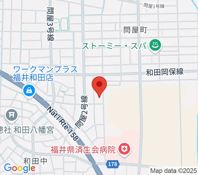 ふくい子どものための音楽教室の地図