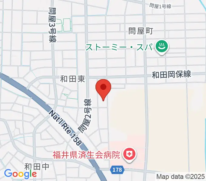 ふくい子どものための音楽教室の地図