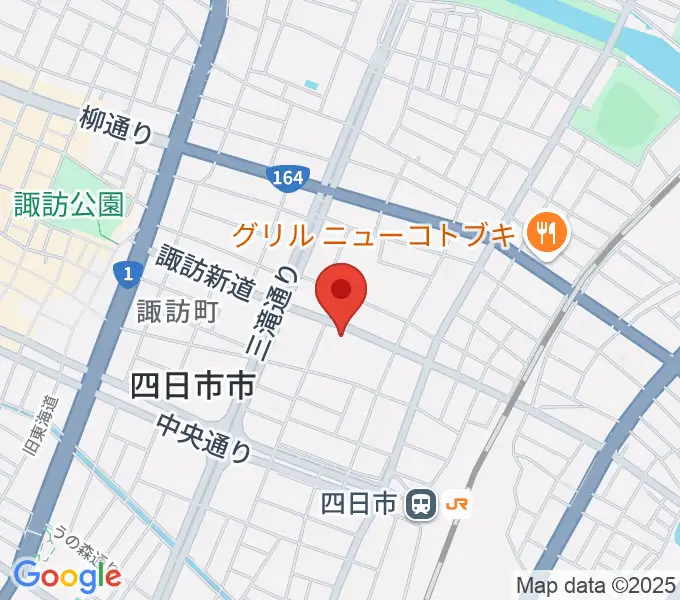 石田ピアノ教室の地図