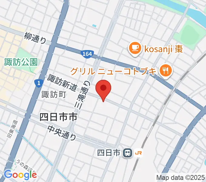 石田ピアノ教室の地図