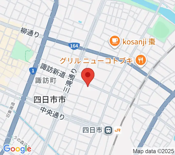 石田ピアノ教室の地図