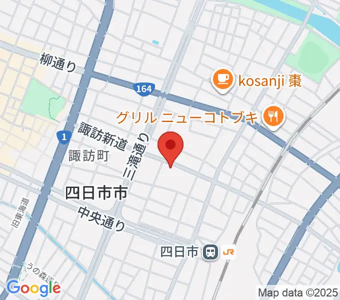 石田ピアノ教室の地図