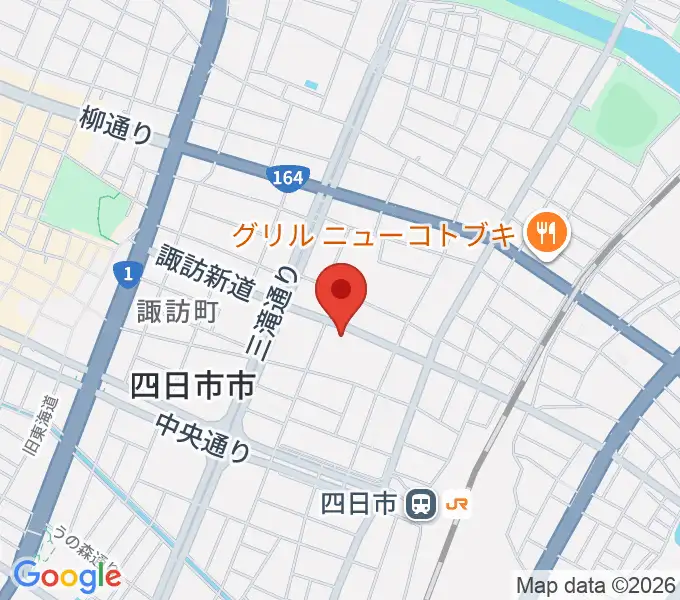 石田ピアノ教室の地図