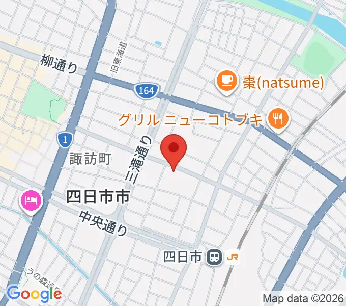 石田ピアノ教室の地図