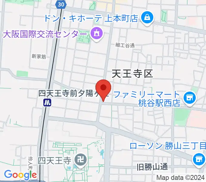 薮内音楽教室の地図