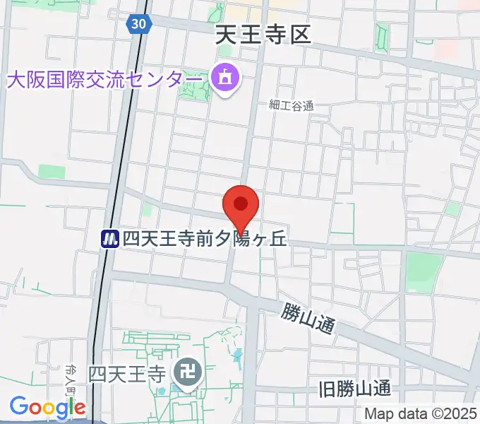 薮内音楽教室の地図