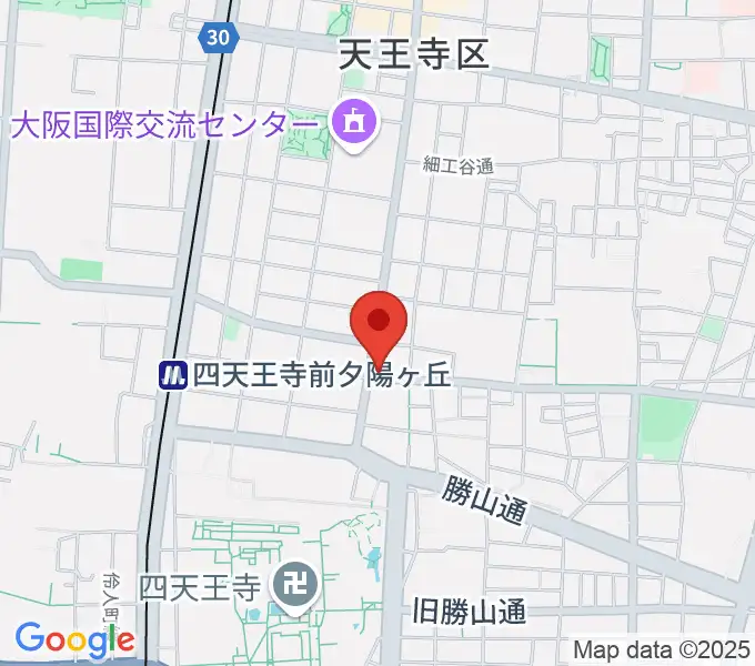 薮内音楽教室の地図