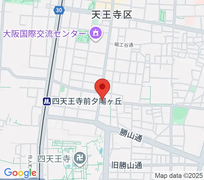 薮内音楽教室の地図