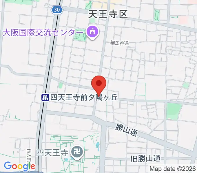 薮内音楽教室の地図