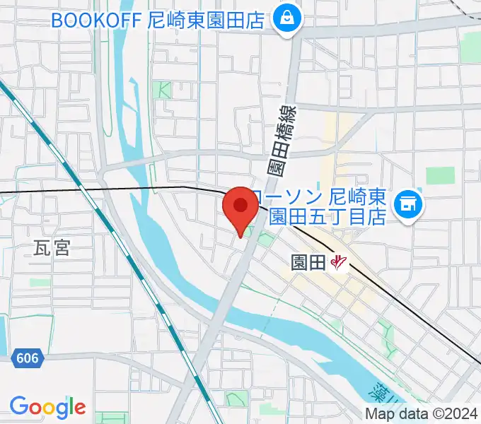 音楽教室アワーズの地図