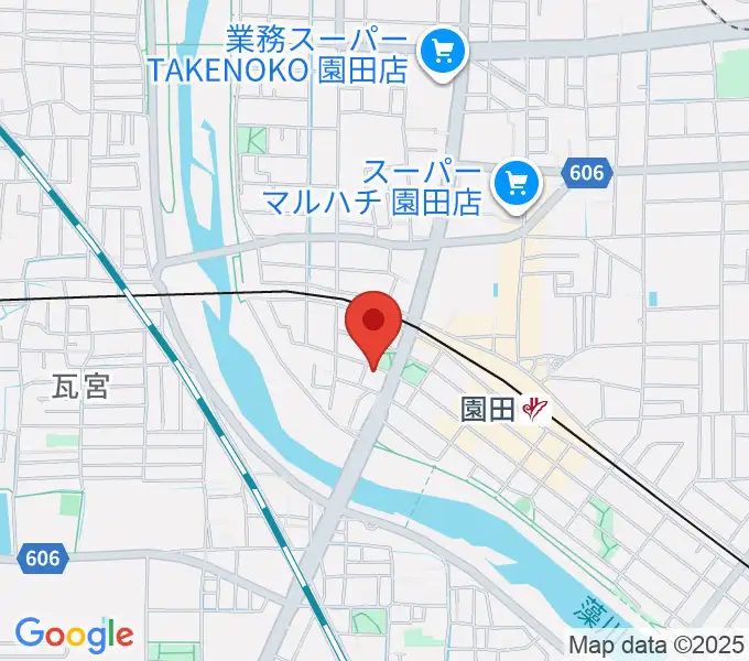 音楽教室アワーズの地図