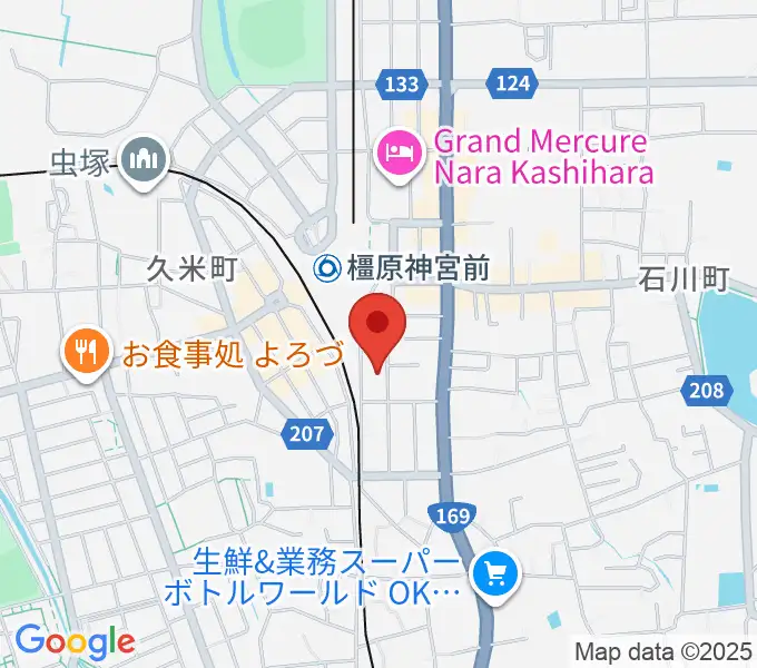 橋本楽器ローレンス音楽教室の地図