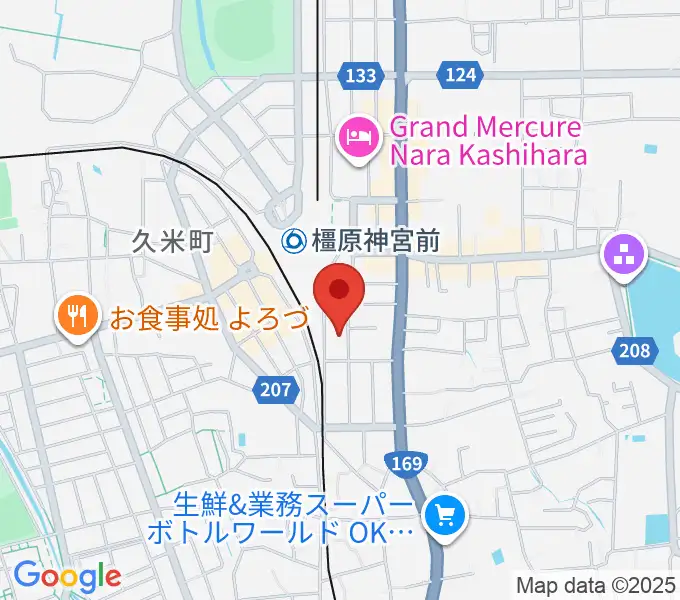 橋本楽器ローレンス音楽教室の地図