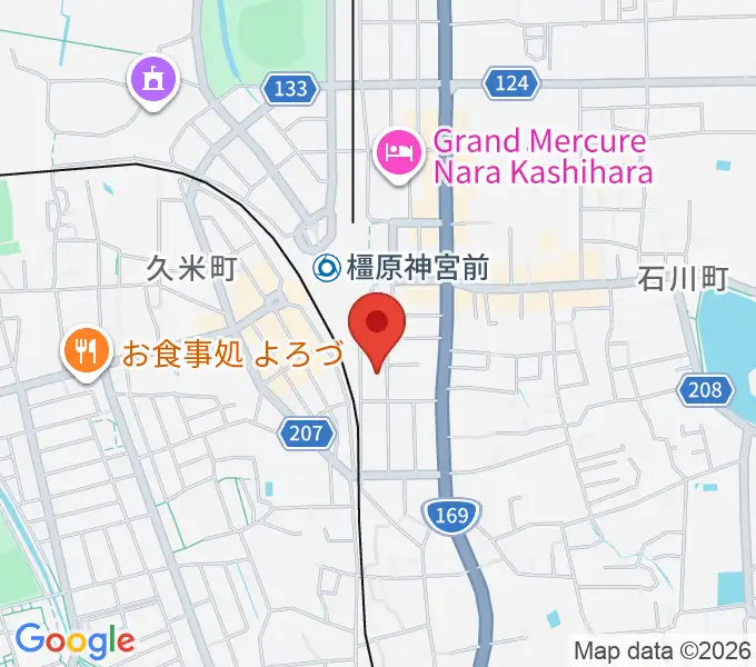 橋本楽器ローレンス音楽教室の地図