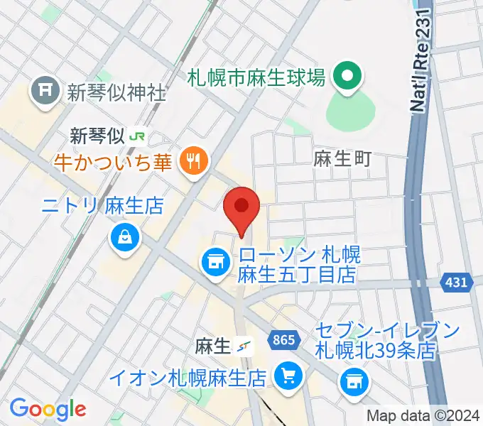 デコ・ミュージックの地図