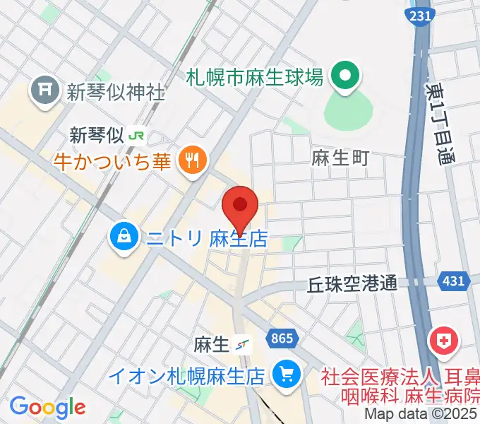 デコ・ミュージックの地図