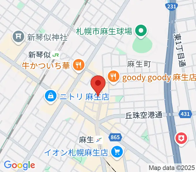 デコ・ミュージックの地図