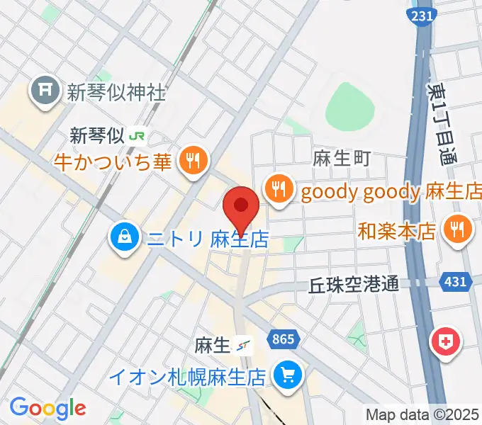 デコ・ミュージックの地図