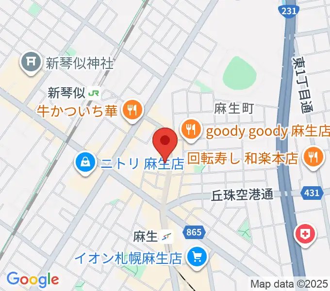 デコ・ミュージックの地図
