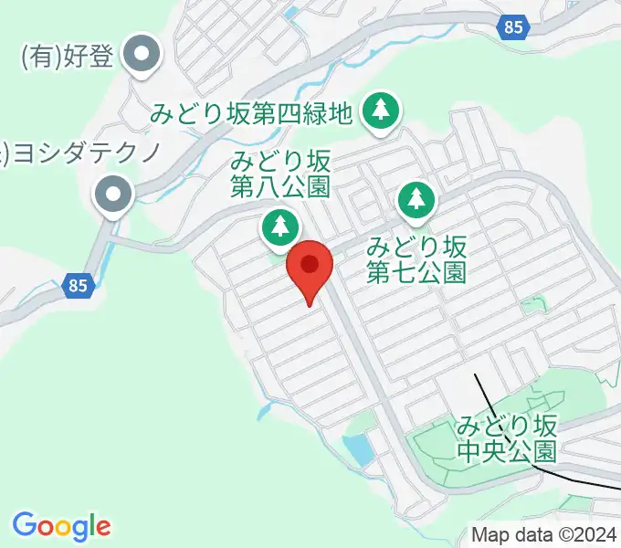 瀬野西音楽教室の地図