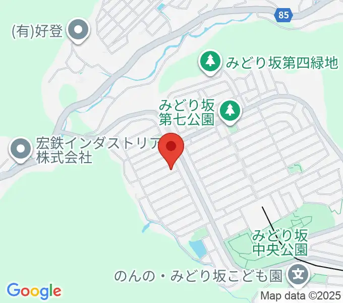 瀬野西音楽教室の地図