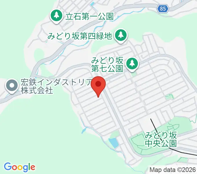瀬野西音楽教室の地図
