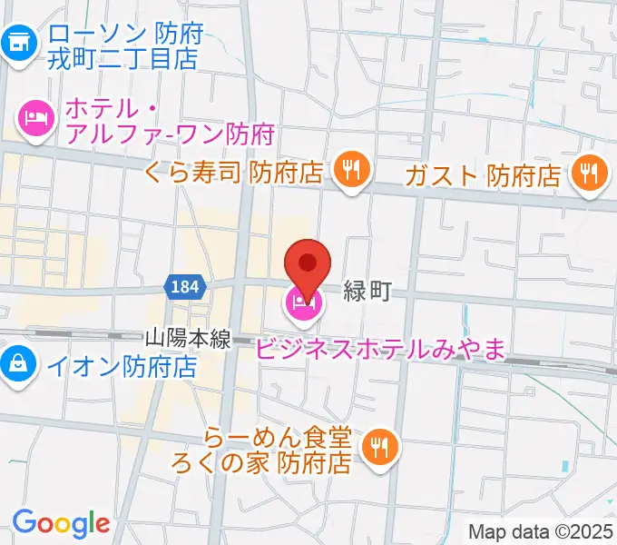 グランドミック タマシゲ楽器 緑町センターの地図
