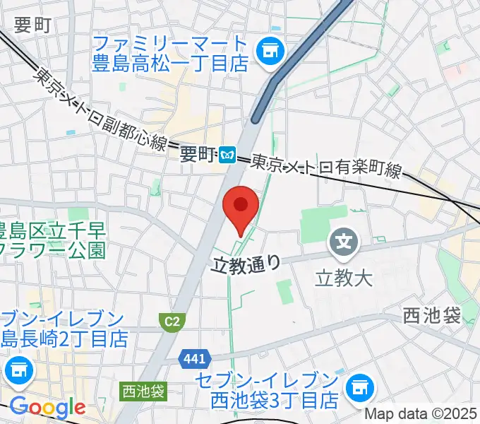 河野ギター製作所の地図