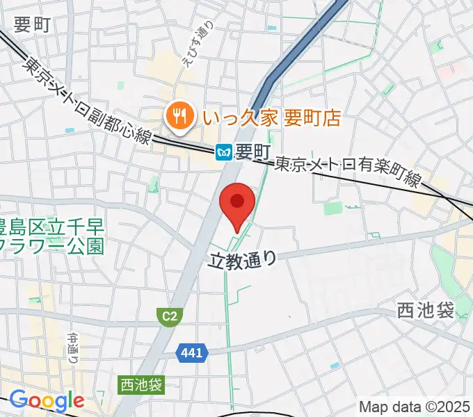 河野ギター製作所の地図