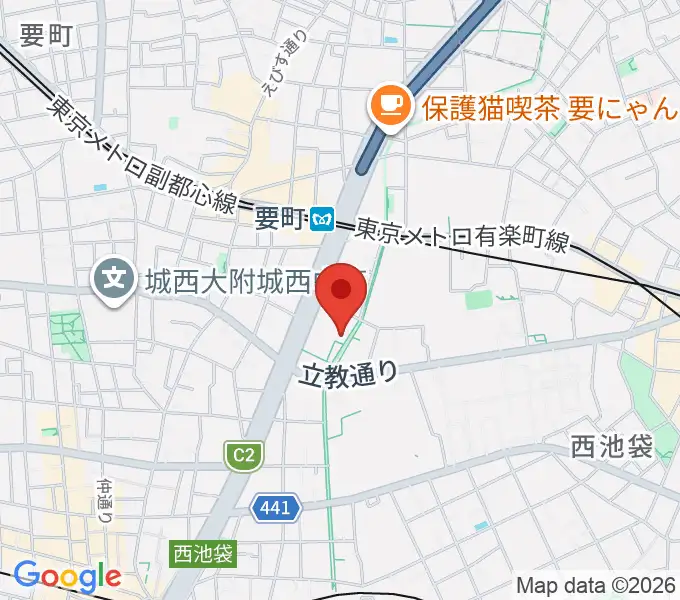 河野ギター製作所の地図