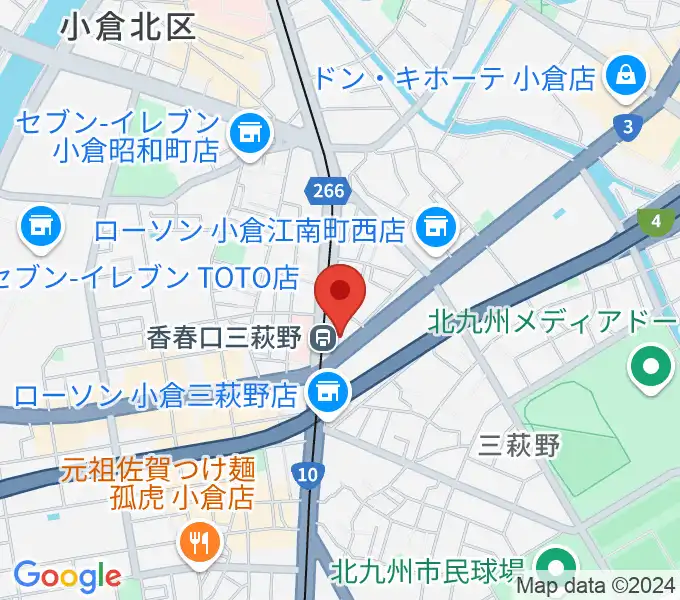 篠崎ミュージックアカデミー北九州校の地図