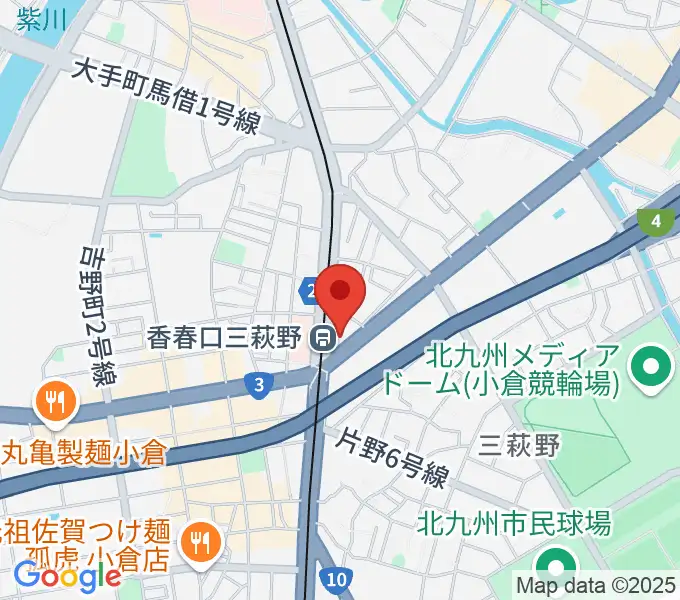 篠崎ミュージックアカデミー北九州校の地図