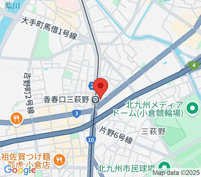 篠崎ミュージックアカデミー北九州校の地図