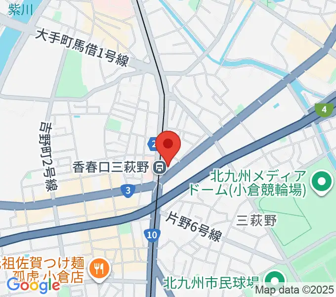 篠崎ミュージックアカデミー北九州校の地図