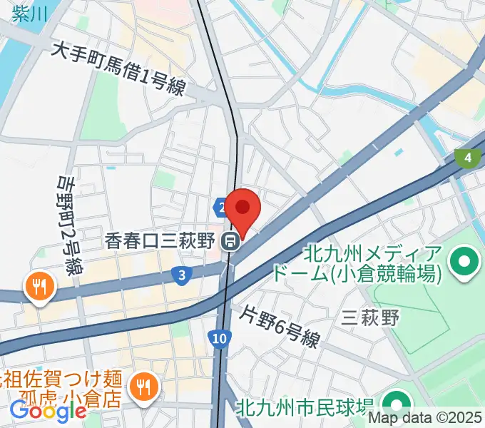 篠崎ミュージックアカデミー北九州校の地図