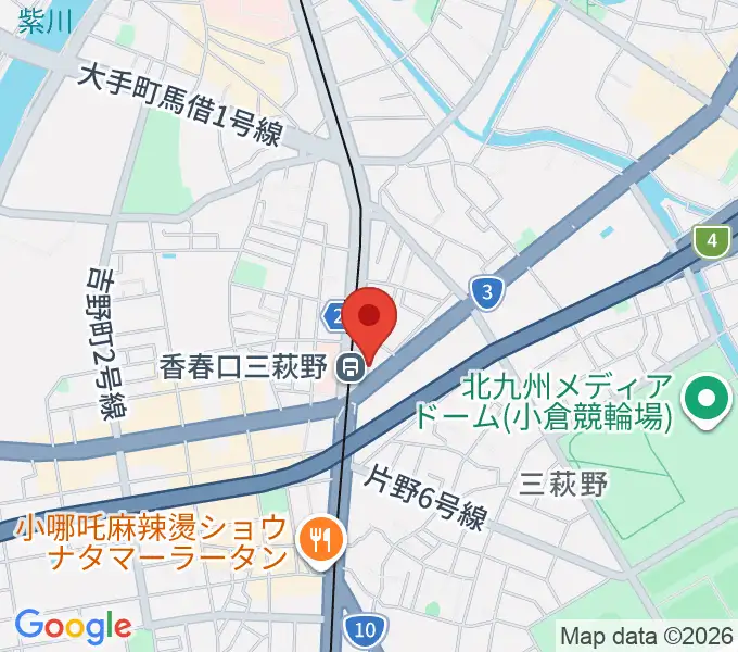 篠崎ミュージックアカデミー北九州校の地図
